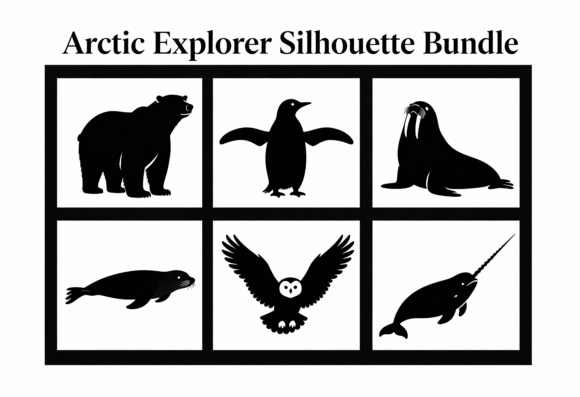Download Arctic Animals Silhouette Bundle SVG - Premium Resources