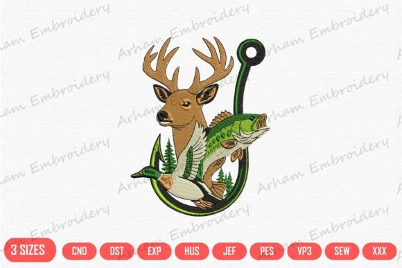 Download Wildlife Deer Fish Duck Hook - Wildlife Collection